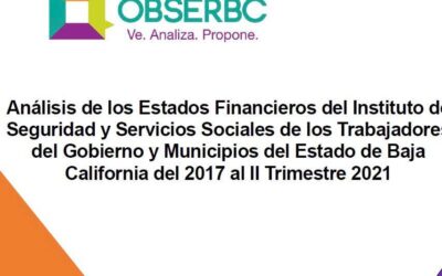 ANÁLISIS ISSSTECALI AL II TRIMESTRE 2021