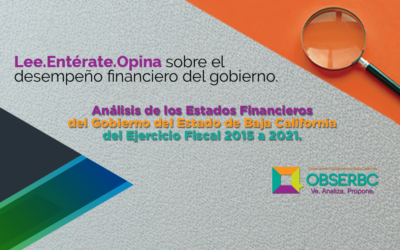Análisis de los Estados Financieros del Gobierno del Estado de Baja California del Ejercicio Fiscal 2015 a 2021.